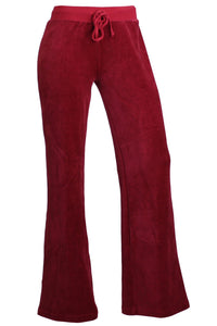 Burgundy Velour Lounge Pants