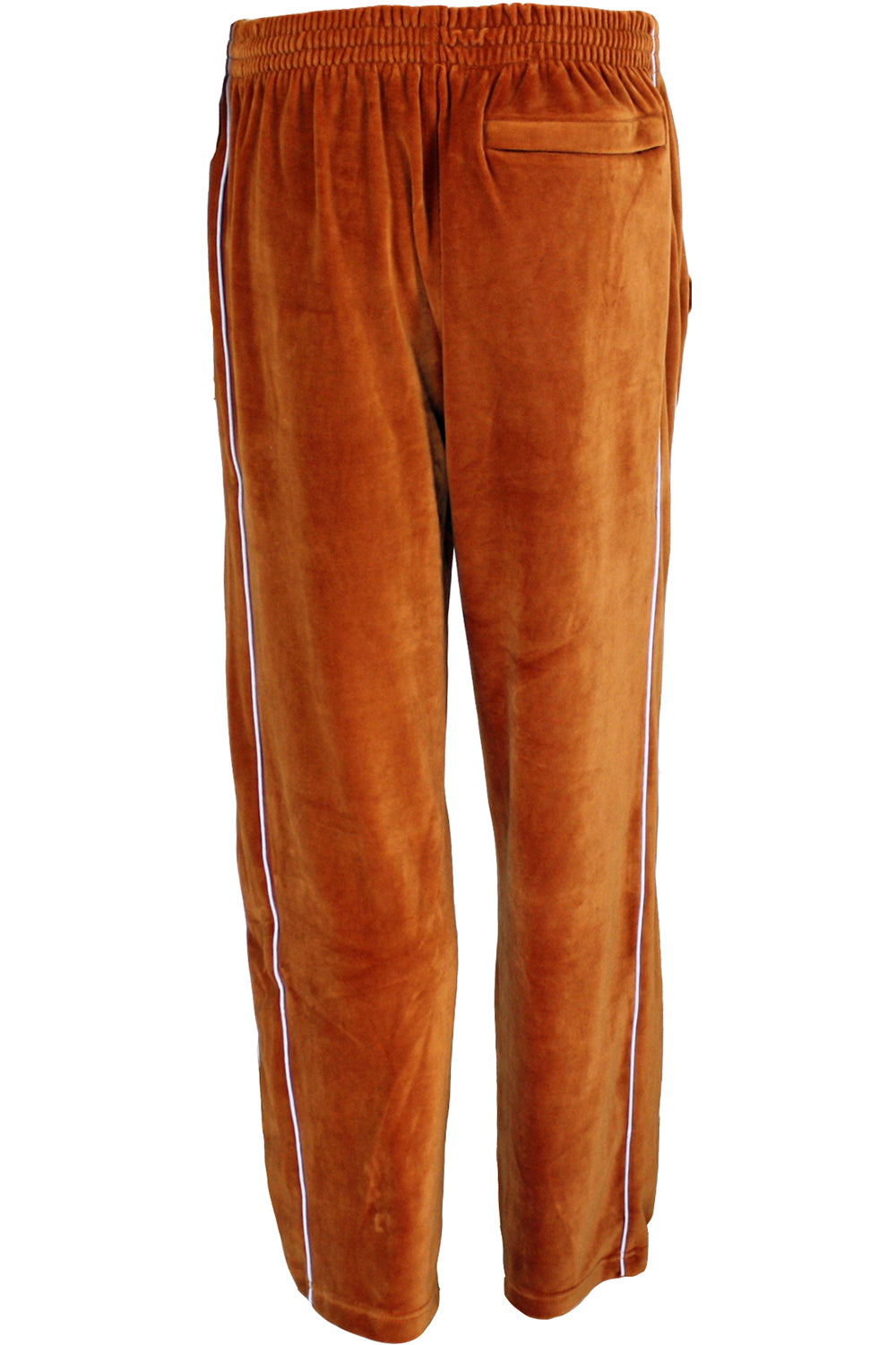 Mens Burnt Orange Velour Pants Sweatpants Sweatsedo