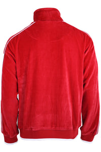 red, mens, velour, tracksuit, custom embroidery, rhinestones, sweatsuit, jumpsuit, sweatshirt, sweat pants, track pants, track jacket mens, sweatshirt, sweatpants, jumpsuit, sweatsedo