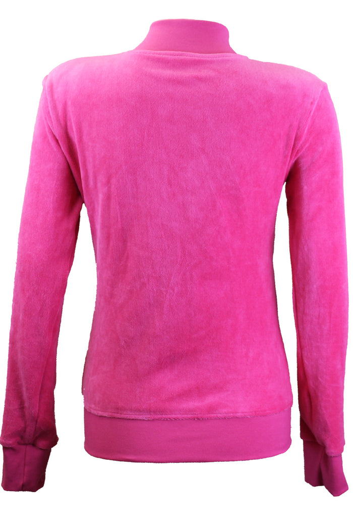 Hot Pink Zip Collar Jacket