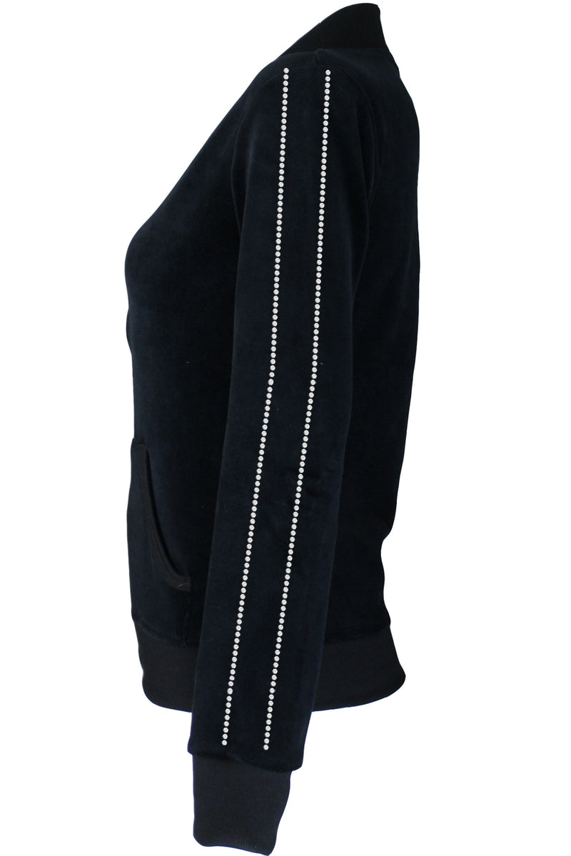 Carmela Velour Zip Hoodie