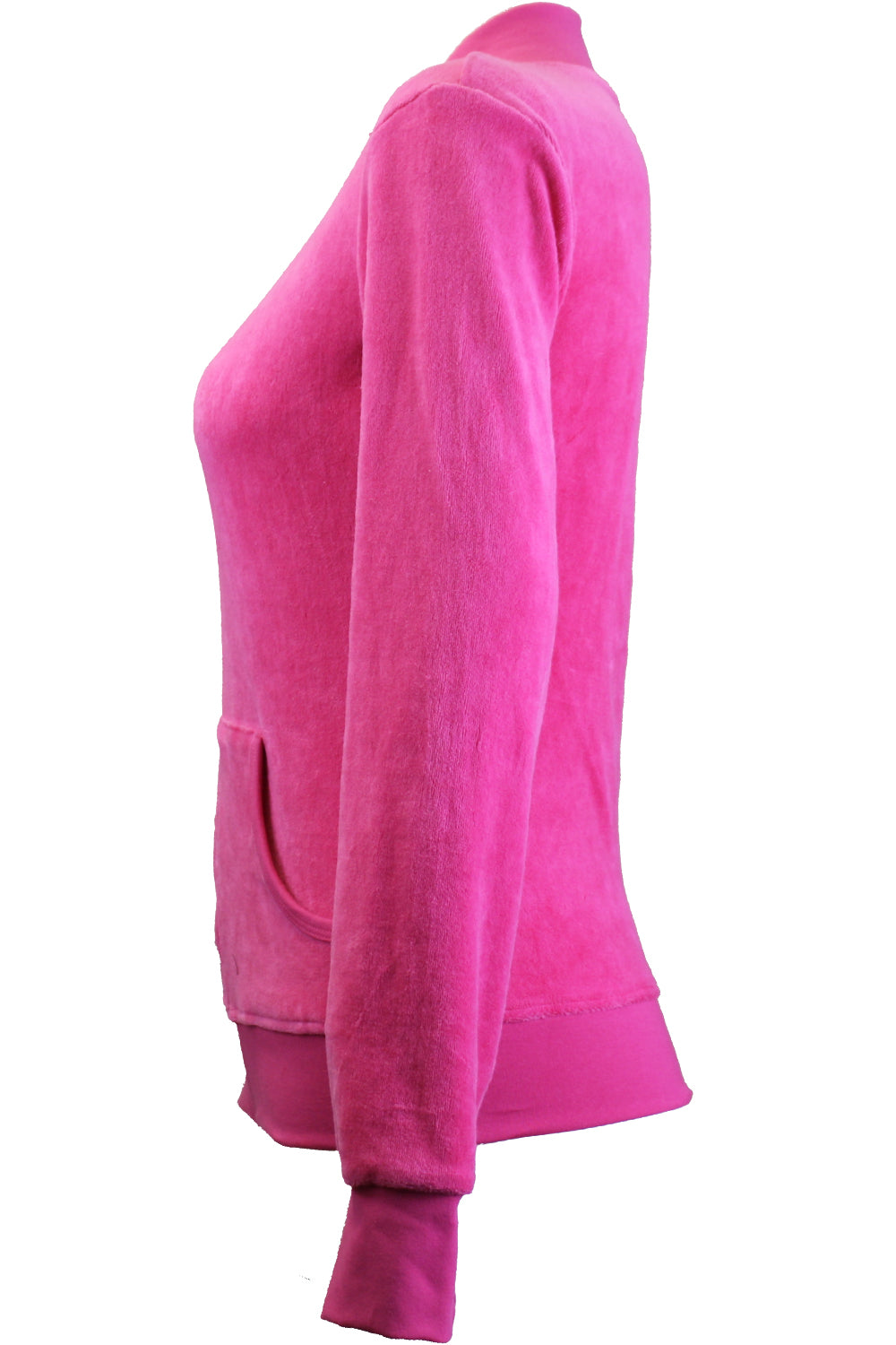 Hot Pink Zip Collar Jacket