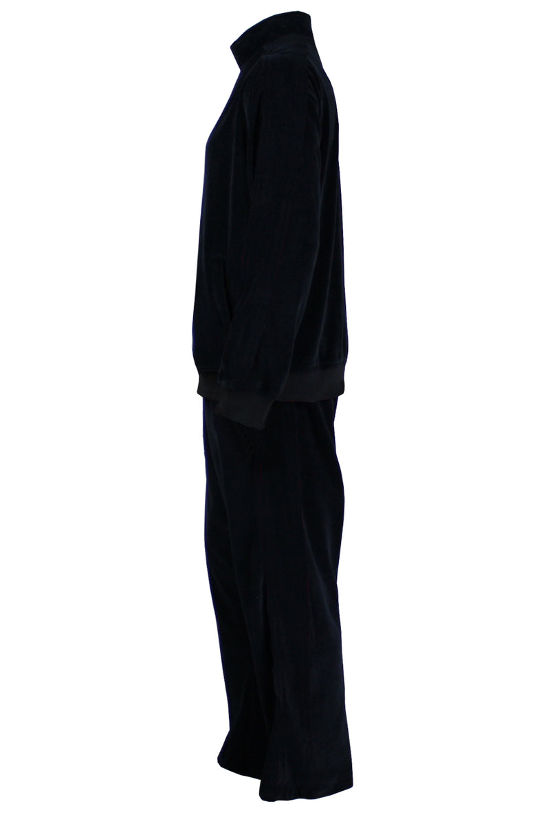 solid black, mens, velour, tracksuit, custom embroidery, rhinestones, sweatsuit, jumpsuit, sweatshirt, sweat pants, track pants, track jacket