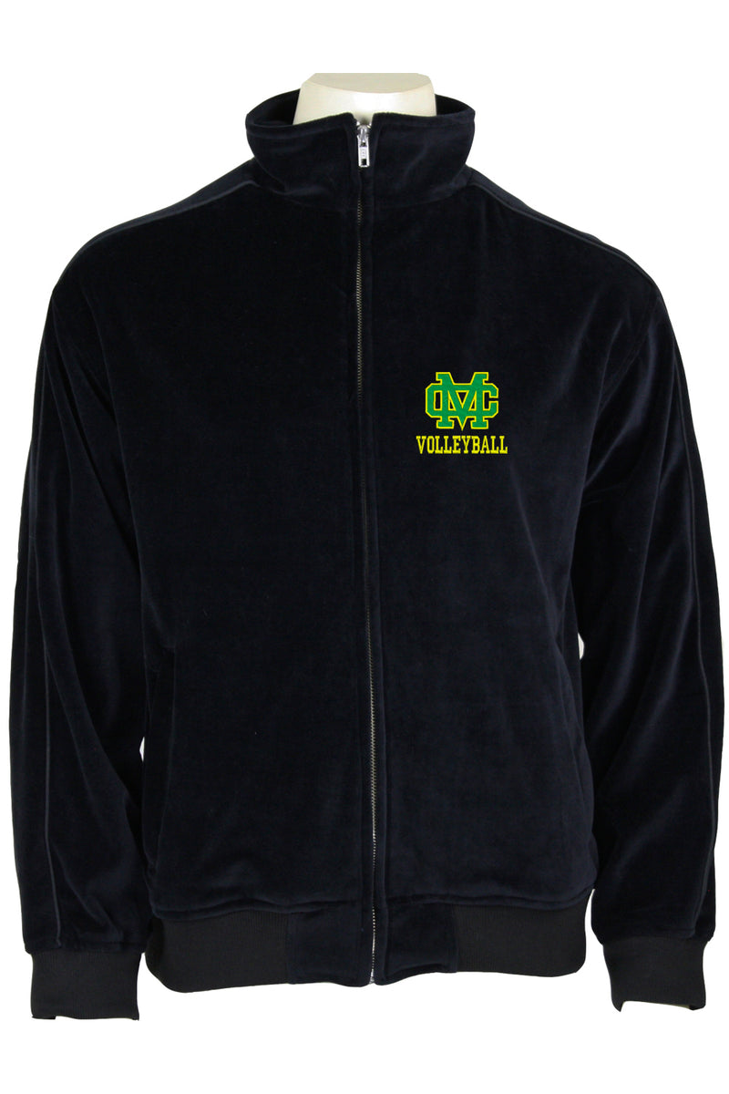 Black Mira Costa Volleyball Mens Jacket
