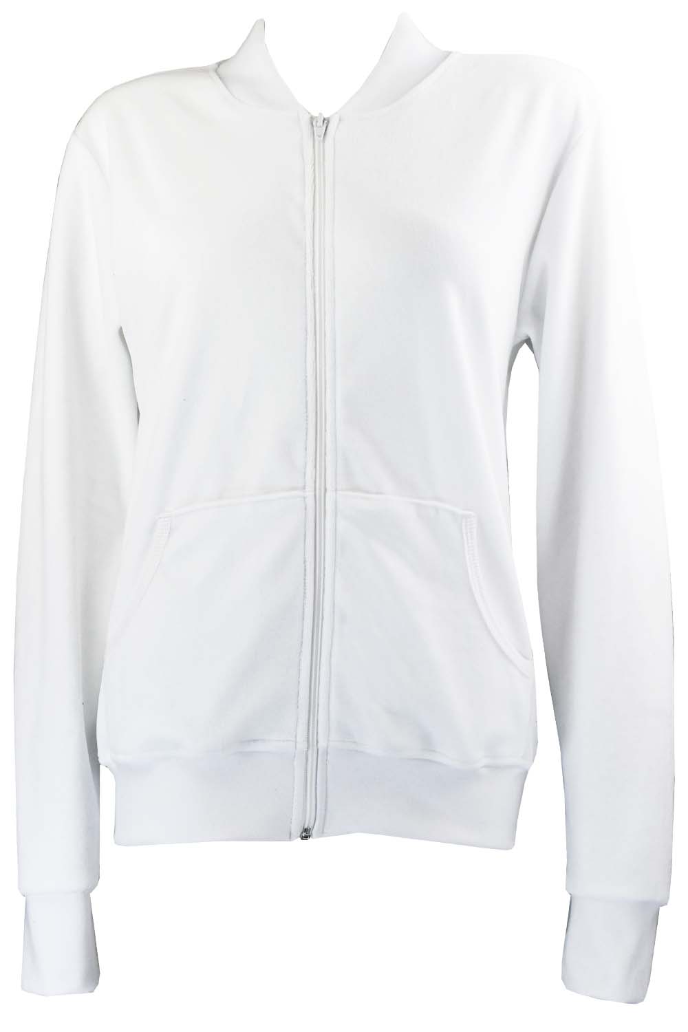 white velour zip collar jacket, sweatshirt, trackjacket, weddings, bridesmaid gift, wedding party