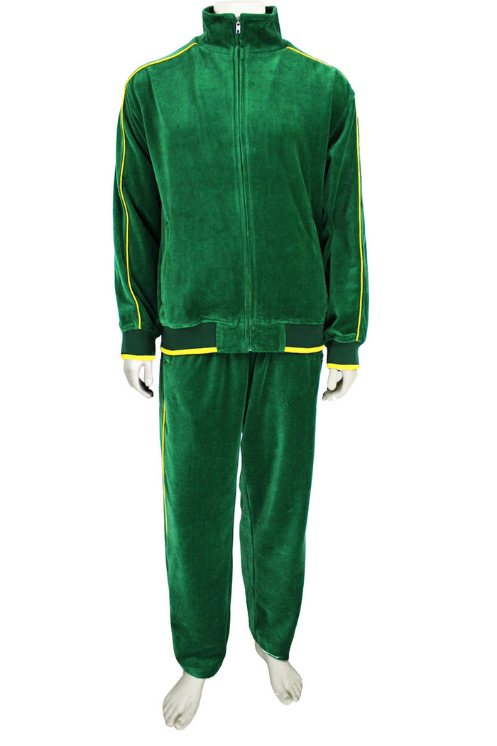 St. Patrick's Day costume, tracksuit, green sweatshirt, shamrocks, velour, custom embroidery, rhinestones, bling bling, hoodie
