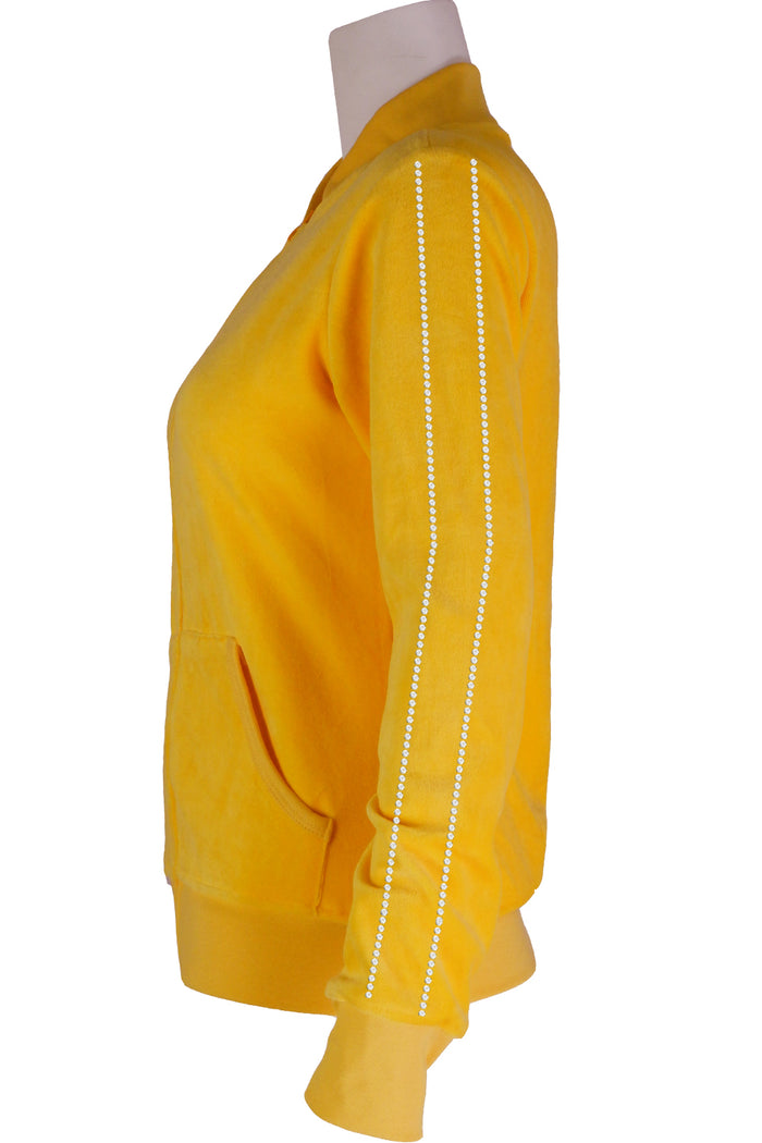 Jackpot Velour Zip Collar Jacket