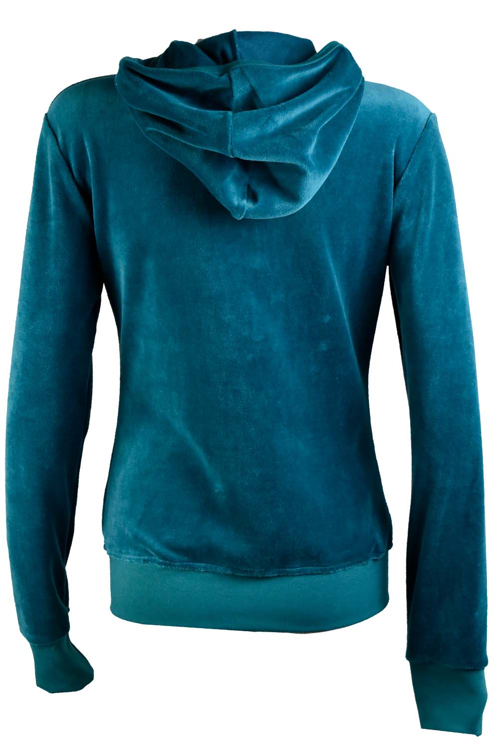 Womens Teal Hoodie | Velour Track Jacket | Sweatsedo
