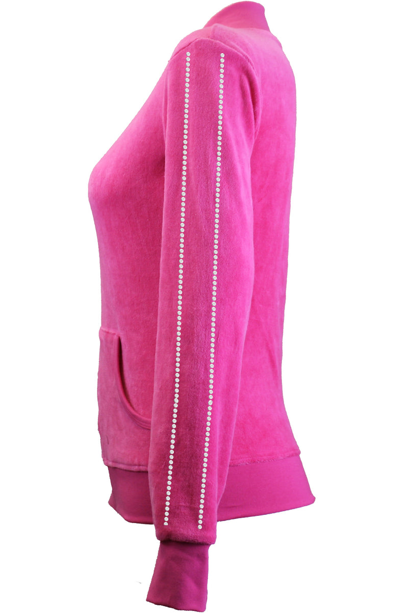 Hotspot Velour Zip Collar Jacket