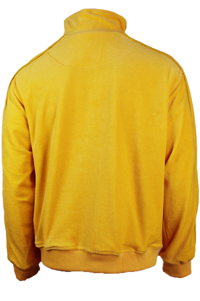 gold, dark yellow, mens, velour, tracksuit, custom embroidery, rhinestones, sweatsuit, jumpsuit, sweatshirt, sweat pants, track pants, track jacket