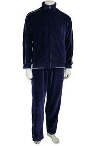 Navy Blue, velour, tracksuit, rhinestone footballs, coach, captain, custom embroidery, sweatsuit, unisex, eli manning, coach, captain, pete davidson, pro bowl, nfl 2023