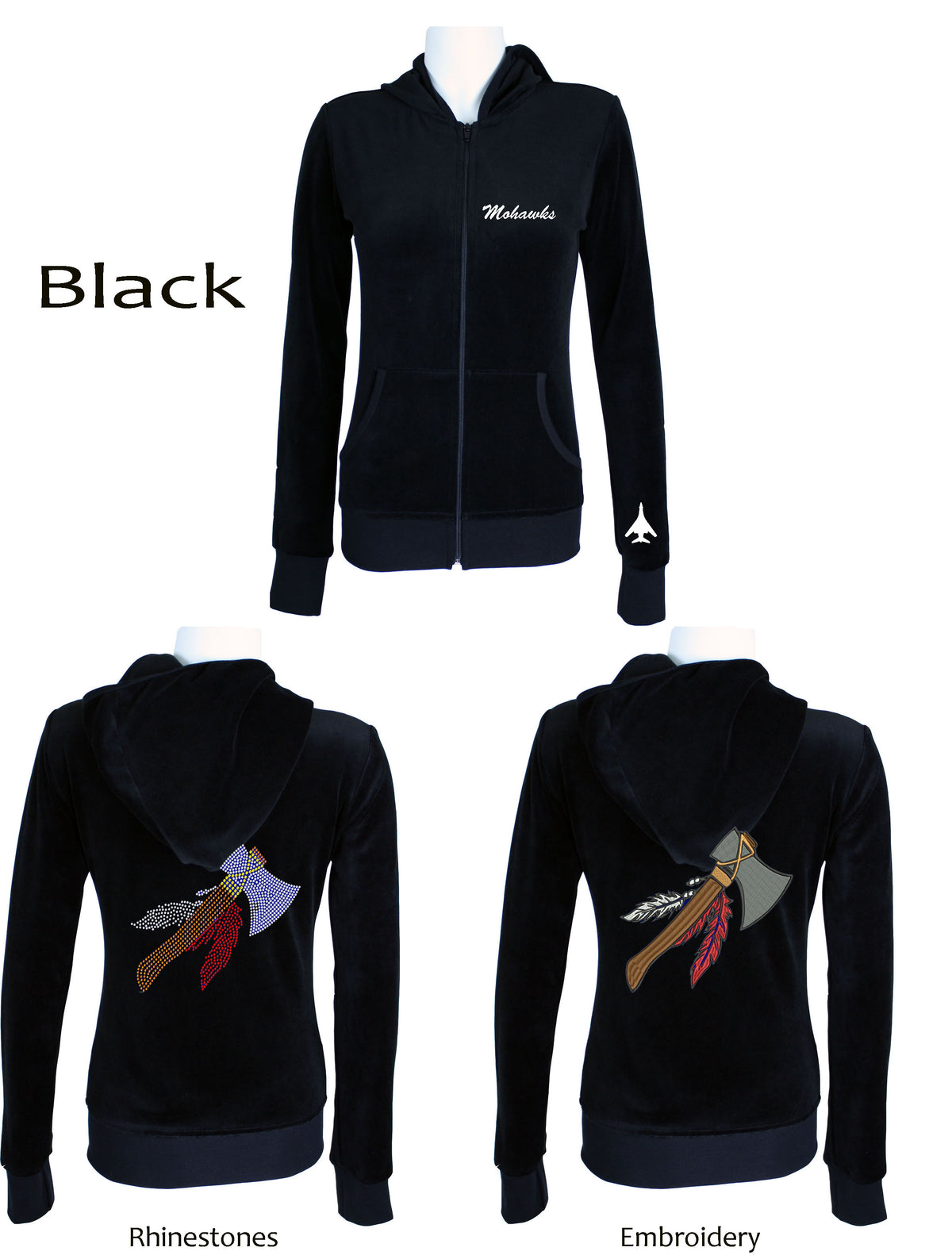 Mohawks Womens Suit Black