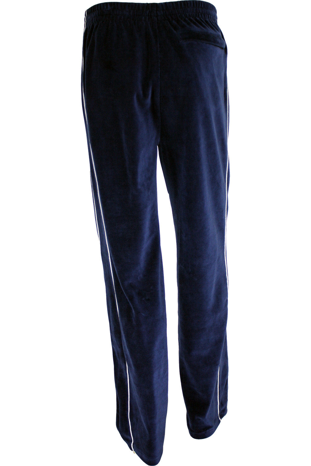 Navy Blue Velour Track Pants Sweatspants Sweatsedo