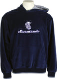 Navy Blue Logo Hooded Sweatshirt