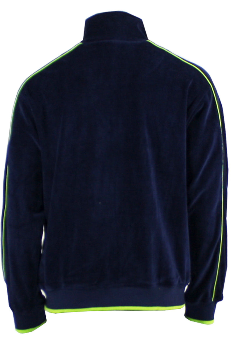 navy blue with lime green trim, neon, mens, velour, tracksuit, custom embroidery, rhinestones, sweatsuit, jumpsuit, sweatshirt, sweat pants, track pants, track jacket mens, sweatshirt, sweatpants, jumpsuit, sweatsedo