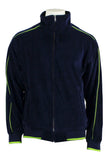 navy blue with lime green trim, neon, mens, velour, tracksuit, custom embroidery, rhinestones, sweatsuit, jumpsuit, sweatshirt, sweat pants, track pants, track jacket mens, sweatshirt, sweatpants, jumpsuit, sweatsedo