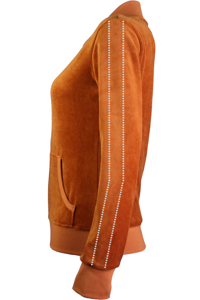 Blazing Love Velour Zip Collar Jacket