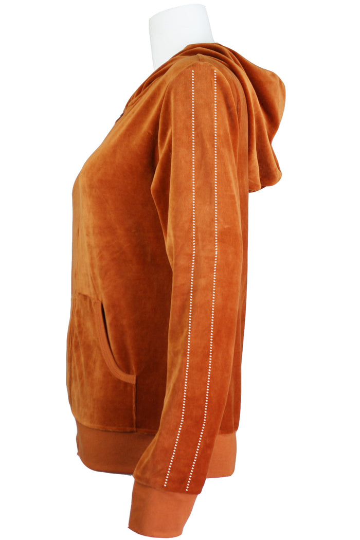 Burning Love Velour Zip Hoodie