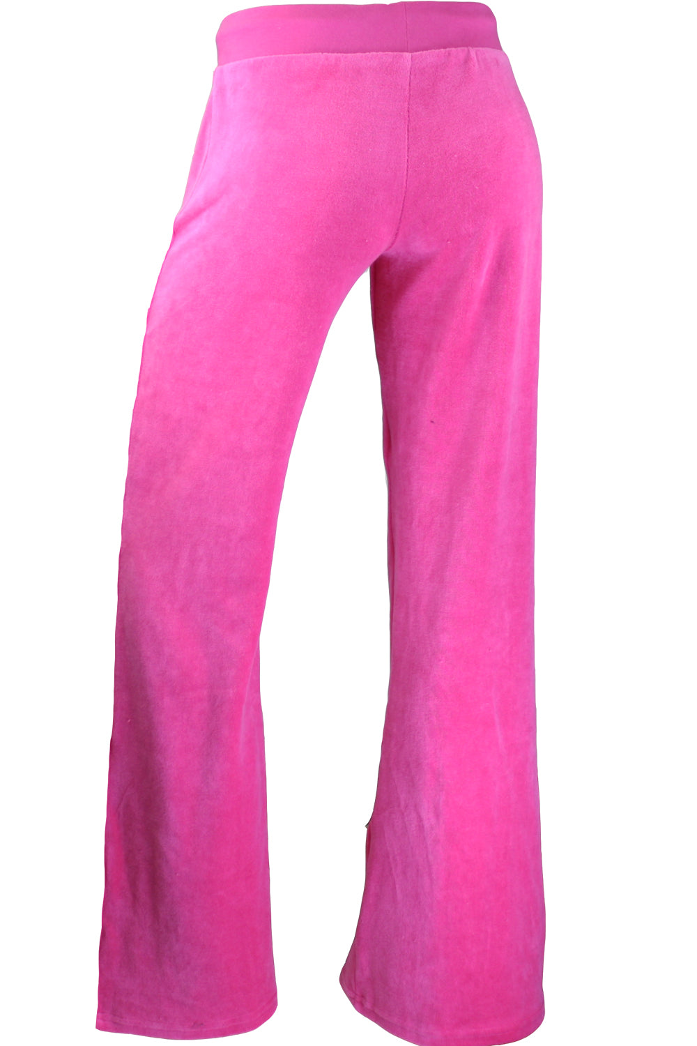 Womens Hot Pink Velour Pants Sweatpants Sweatsedo