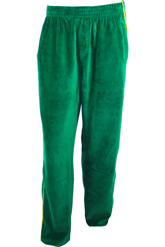 green, mens, velour, track pants, sweat pants, tracksuit, custom embroidery, rhinestones, sweatsuit, green bay, packers