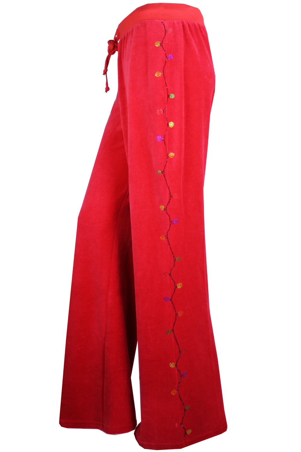 Womens red velour zip hoodie, custom rhinestones, santa clause, fit for a woman, christmas bling, custom embrodiery, zip hoodie, lounge pants.