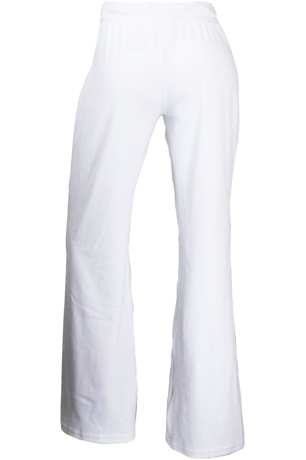Womens White velour Pants | Sweatpants | Sweatsedo
