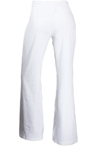 womens white velour lounge pants, bridal party gift, pairs with our white velour zip hoodie, bridesmaid, bride, soon to be.  white party
