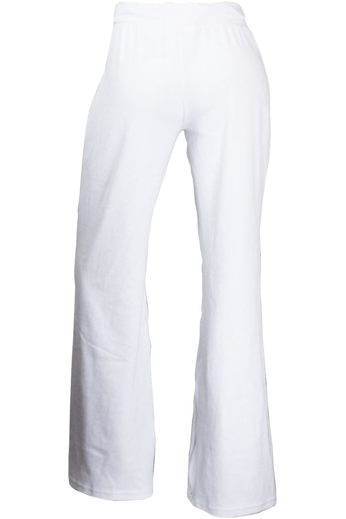 womens white velour lounge pants, bridal party gift, pairs with our white velour zip hoodie, bridesmaid, bride, soon to be.  white party
