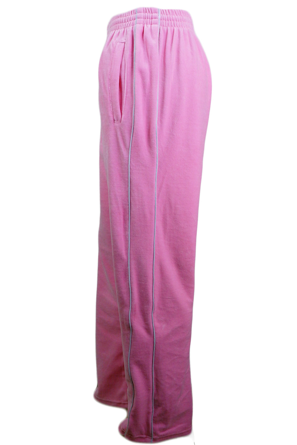 pink, mens, velour, track pants, sweat pants, tracksuit, custom embroidery, rhinestones, sweatsuit