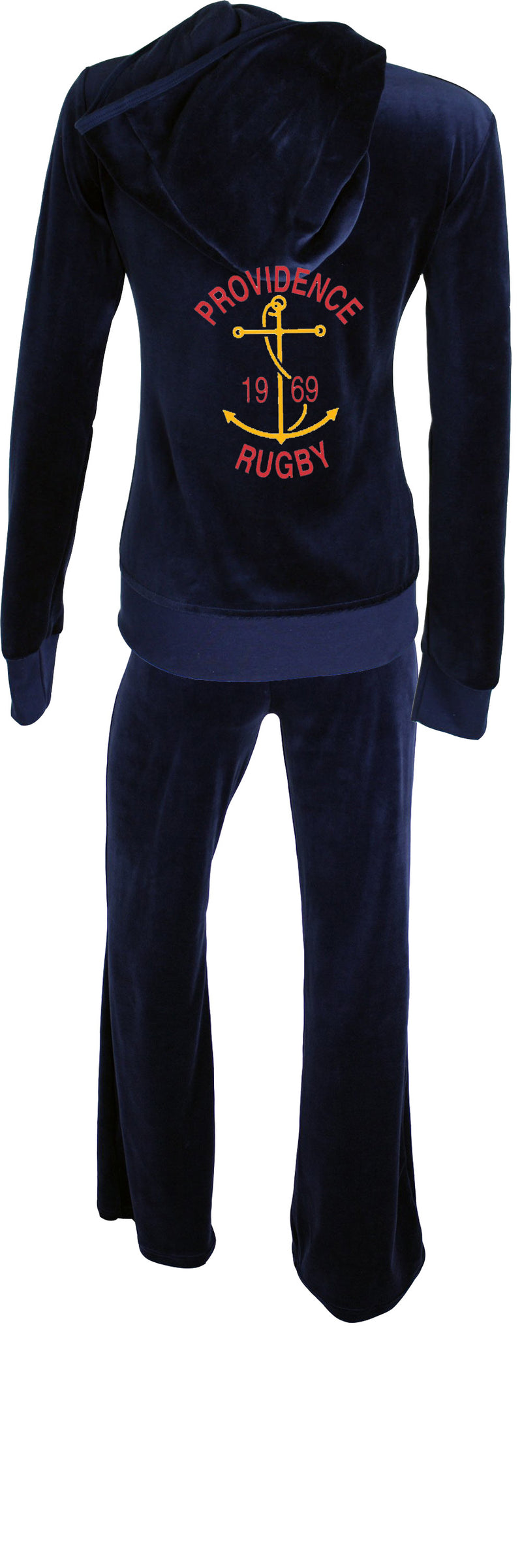 providence rugby velour tracksuit, sweatsedo, custom embroidery, velour tracksuit, jogger, jogging suit, sweats, sweatsuit, hoodie, womens sweatsuit