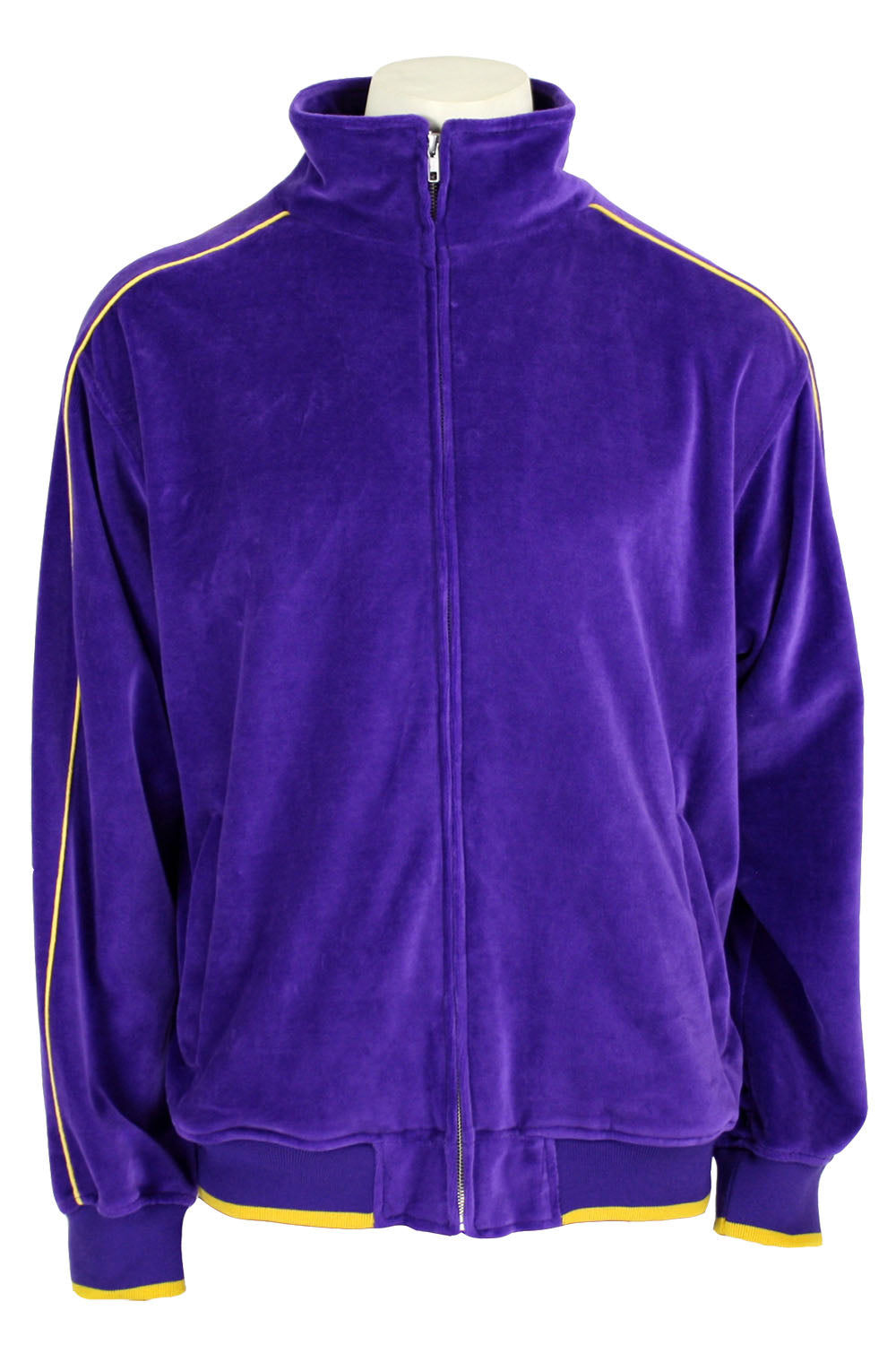 Mens Purple Velour Tracksuit, Sweatsuit, Jogging suit, Vikings, LSU, Lakers, University of Washington, track jacket, sweatshirt, track pants, custom embroidery, rhinestones