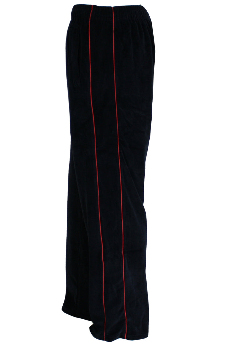 black with red trim, mens, velour, tracksuit, custom embroidery, rhinestones, sweatsuit, jumpsuit, sweatshirt, sweat pants, track pants, track jacket mens, sweatshirt, sweatpants, jumpsuit, sweatsedo