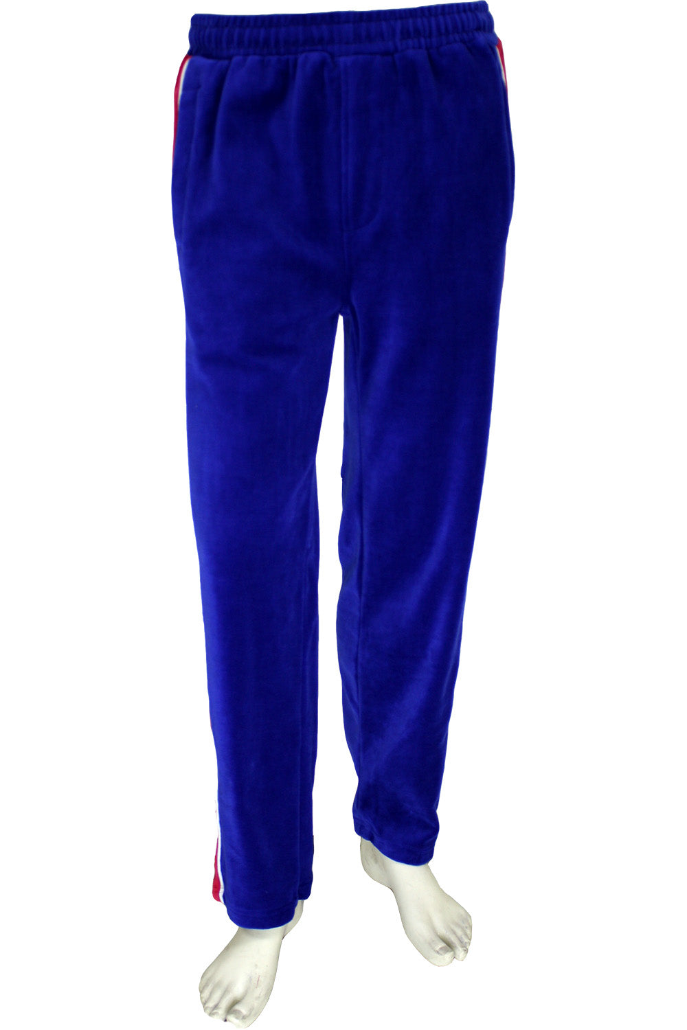 Red and blue sweatsuit on sale