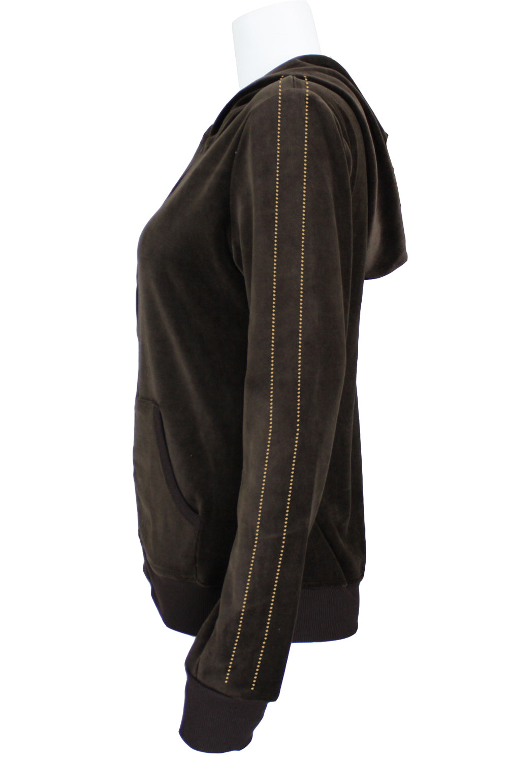 Topaz Velour Zip Hoodie