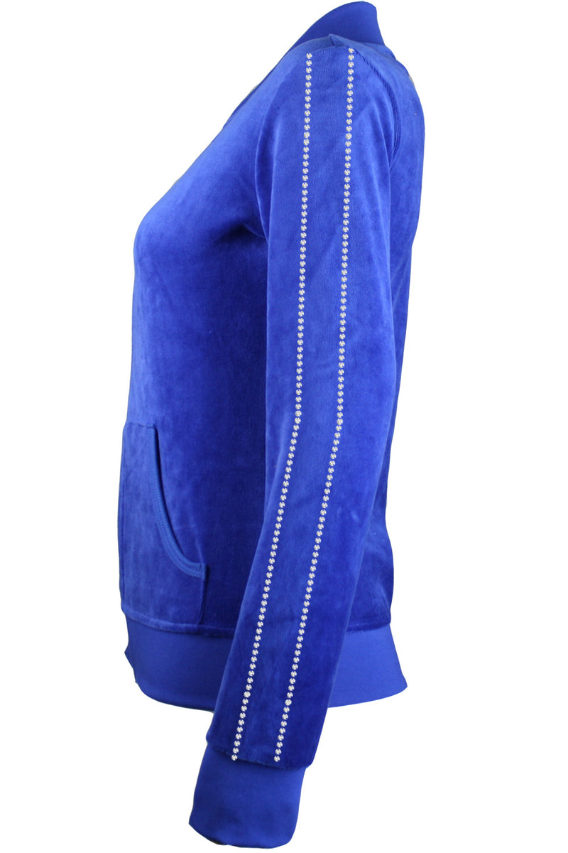 Majestic Velour Zip Collar Jacket