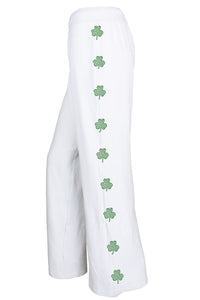 St. Patrick's Day costume, tracksuit, green sweatshirt, shamrocks, velour, custom embroidery, rhinestones, bling bling, hoodie