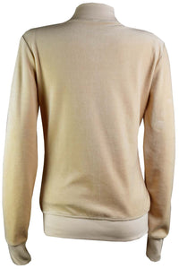 Tan Zip Collar Jacket