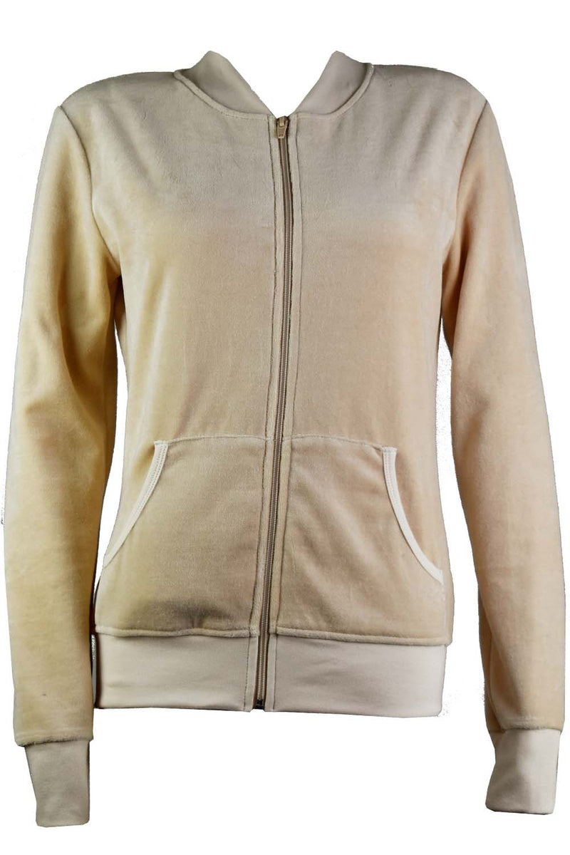 Tan Zip Collar Jacket