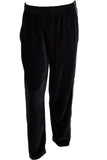 mens black velour tracksuit with custom embroidery. The Pescado Lounge Sweatsedo is a black tracksuit with custom embroidery on the front and back of the jacket. Order yours today from Sweatsedo. Mens jogging outfit