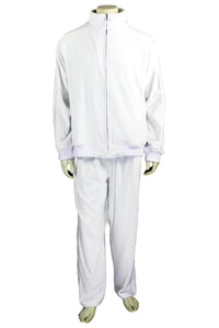 white, mens, velour, tracksuit, custom embroidery, rhinestones, sweatsuit, jumpsuit, sweatshirt, sweat pants, track pants, track jacket