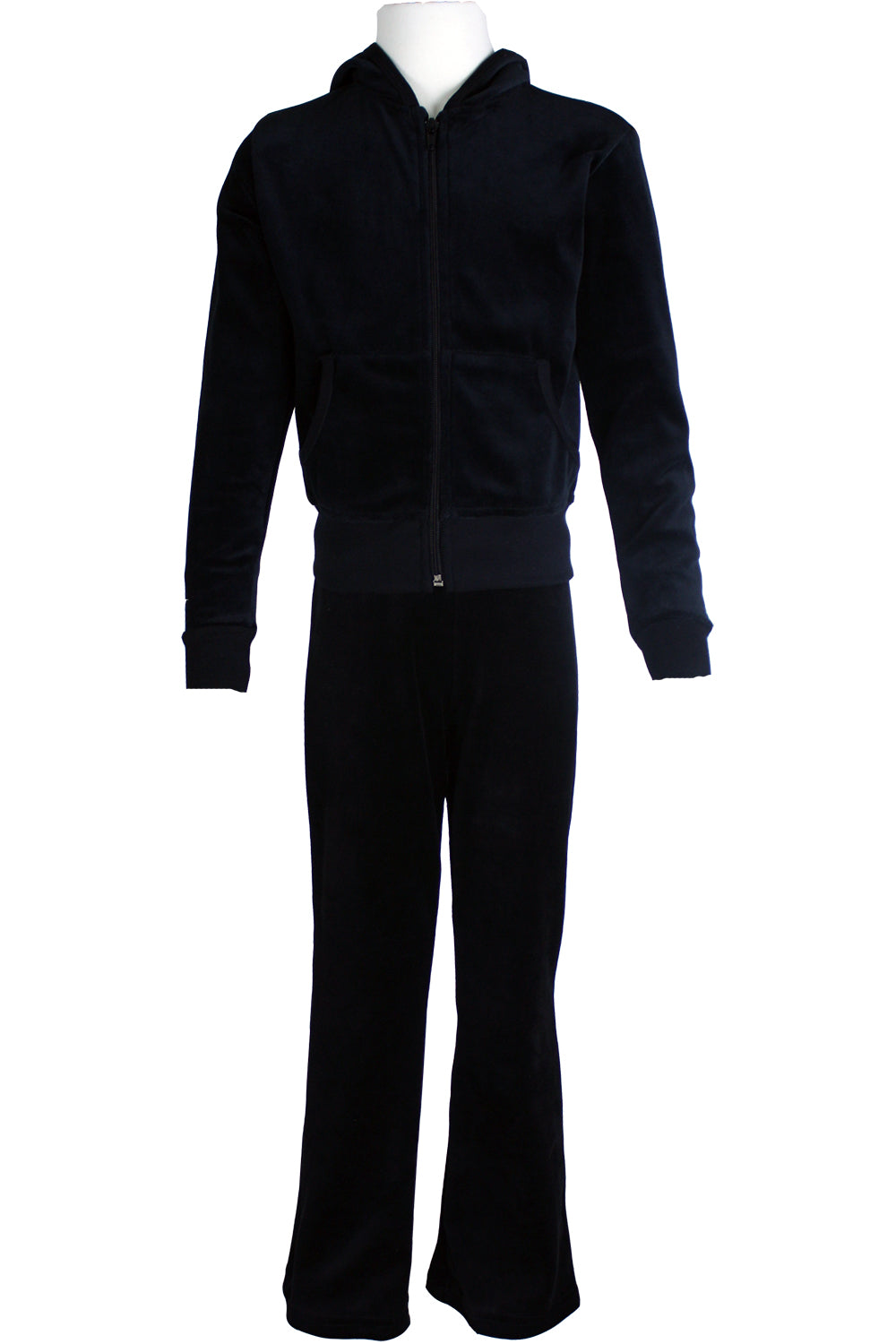 Youth Black Velour Pants