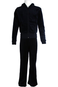 Youth Black Velour Pants