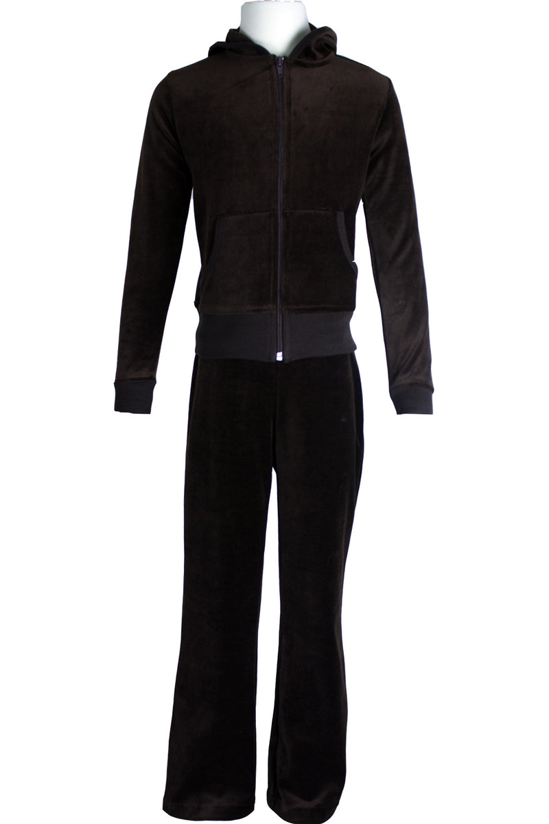 Youth Coffee Brown Zip Hoodie