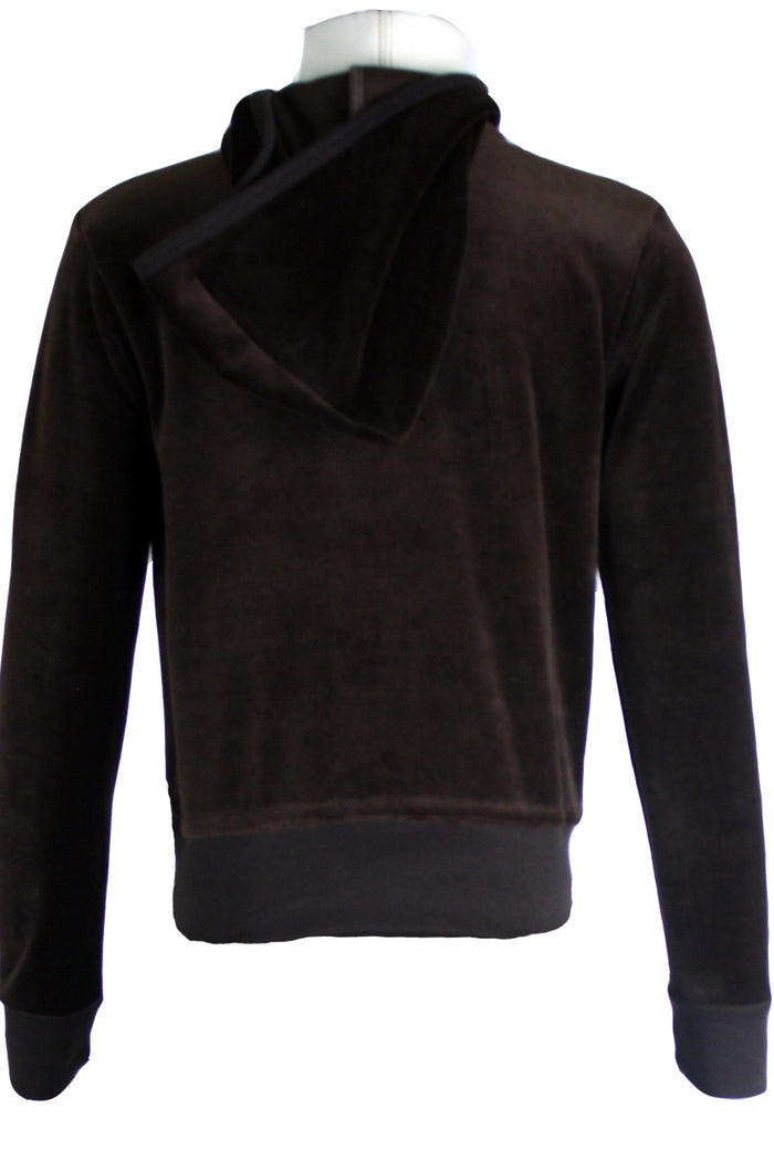 Youth Coffee Brown Zip Hoodie