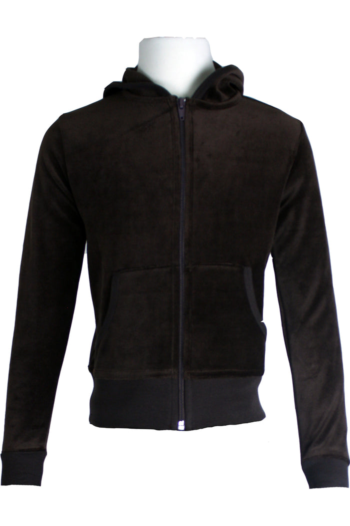 Youth Coffee Brown Zip Hoodie
