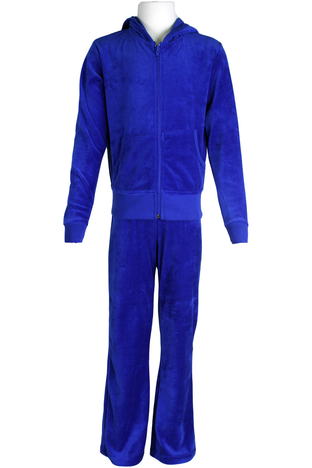 Youth Sapphire Blue Velour Pants