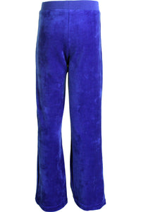 Youth Sapphire Blue Velour Pants